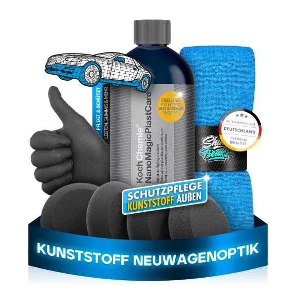 Koch Chemie Kunststoffpflege Set NanoMagicPlastCare 500ml + Accesorios (7 piezas)