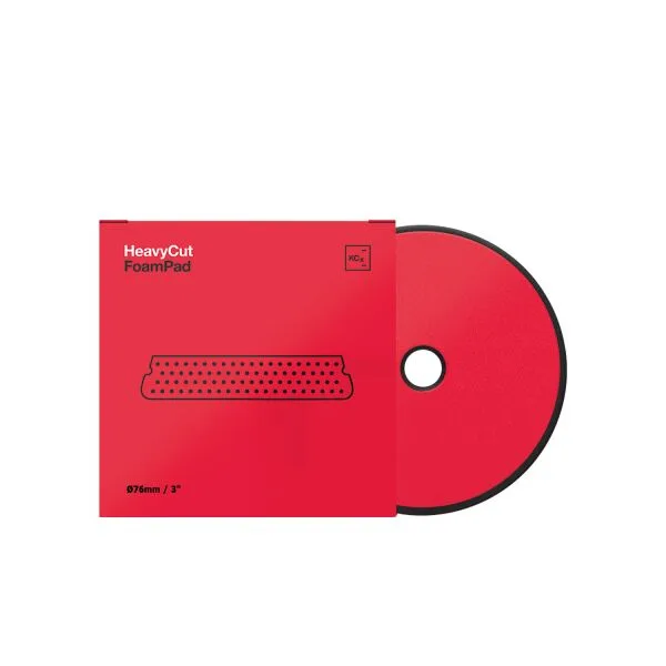 Koch Chemie Heavy Cut Foam Pad Ø76mm Rojo