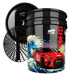 Soft99 Detalle kit de cubo Vedro z vložkom in mrežico proti pesku, Soft99 Detailing Bucket Kit ampliado