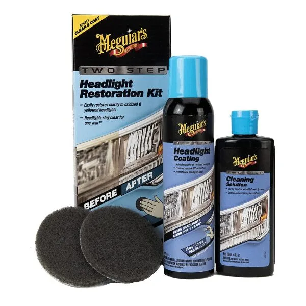 Kit de Restauración de Luz de Luz de Meguiar Scheinwerferpflege-Set