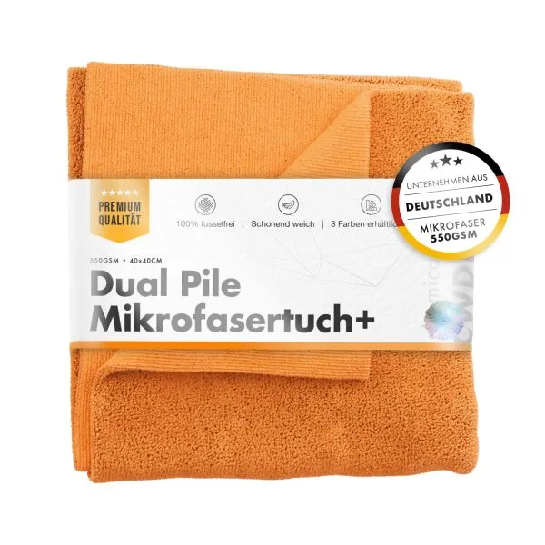 químicabraz toalla de doble pile 550GSM naranja Allzwecktuch 40×40cm 40 cm ampliado