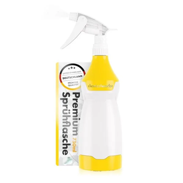 botella de pulverización química amarillo con Premium Trigger 750ml 750 ml