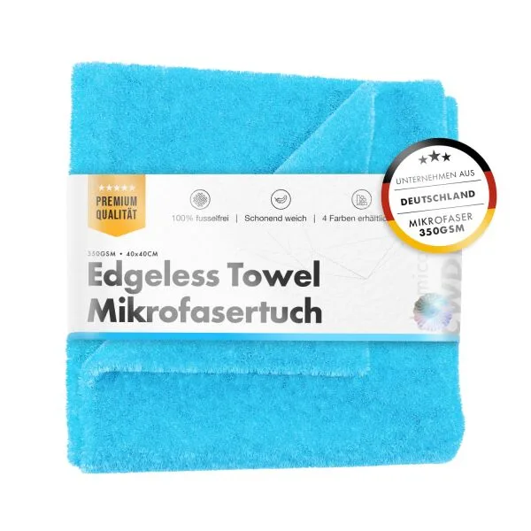químicabraz Toalla sin borde 350GSM Blau Poliertuch 40×40cm 40 cm