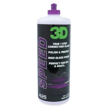 3D Car Care 3D SPEED Pulimento y cera todo en uno 946 ml ampliado