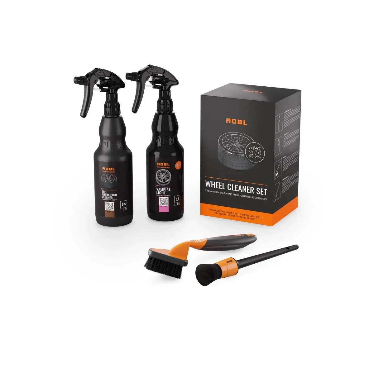 ADBL Limpiador de llantas Set ampliado