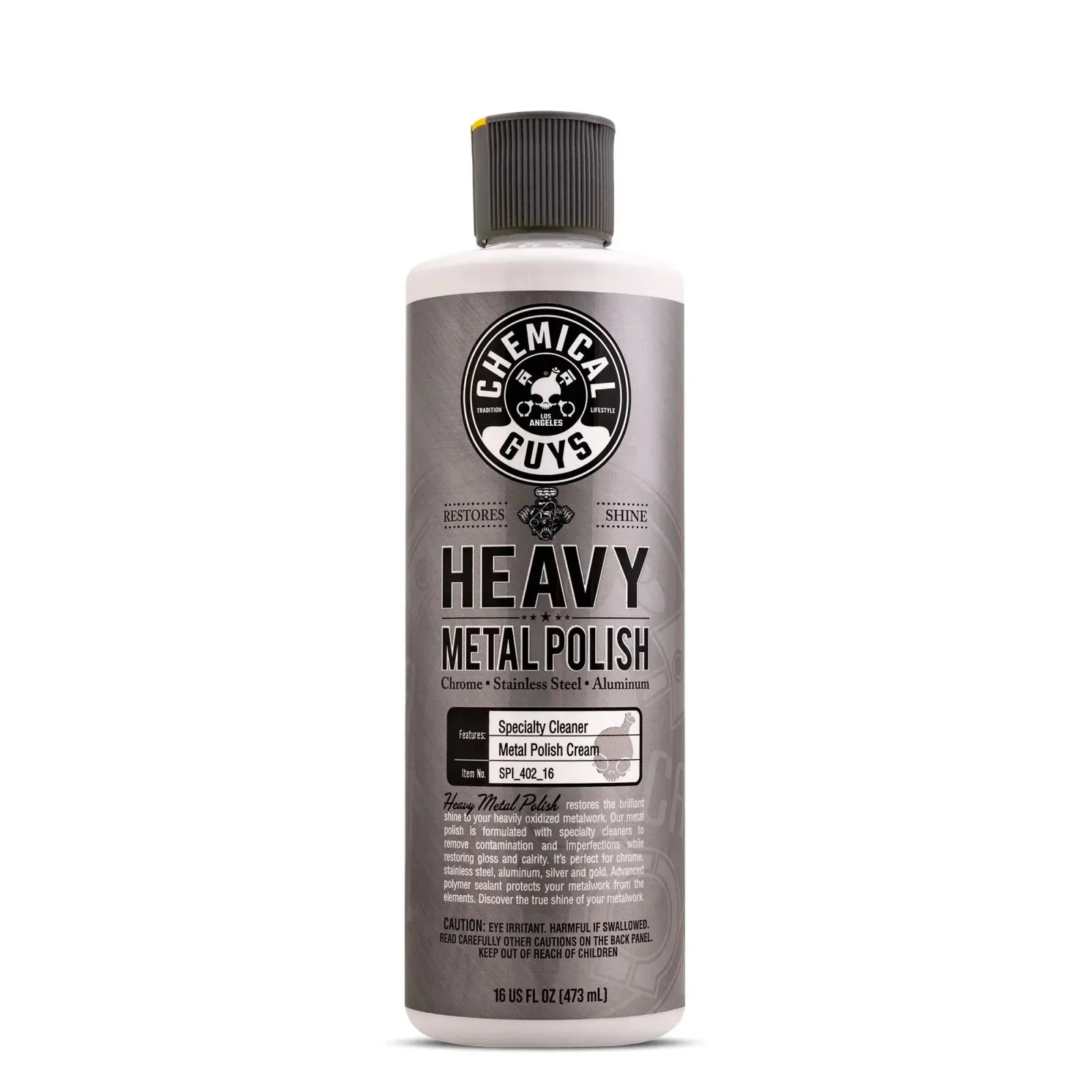 Chemical Guys Heavy Pulimento para metales 473 ml ampliado
