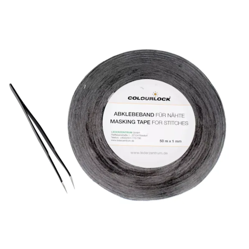 Cinta adhesiva Colourlock para costuras 50m x 1mm con pinzas incluidas