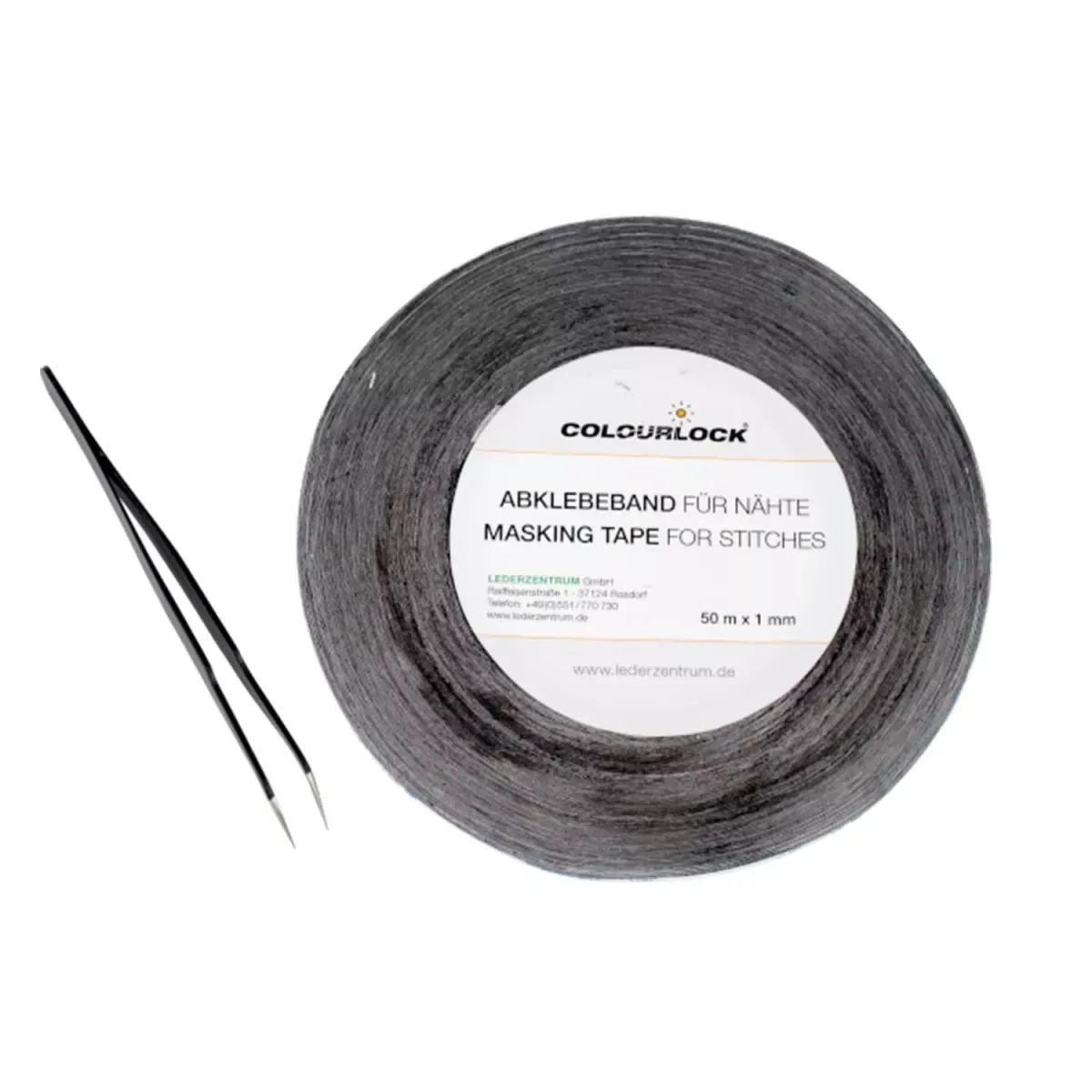 Colourlock Cinta de enmascarar para costuras 50m x 1mm pinzas incluidas ampliado