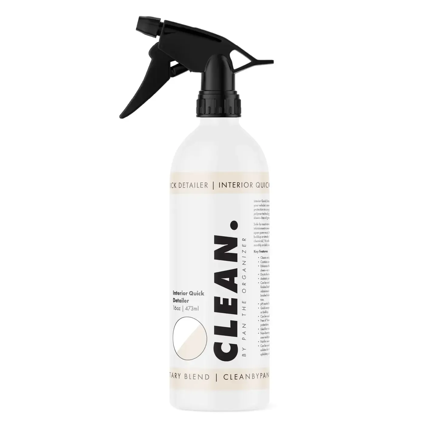 CLEAN. By Pan The Organizer CLEAN. Interior Detailer rápido 473 ml ampliado