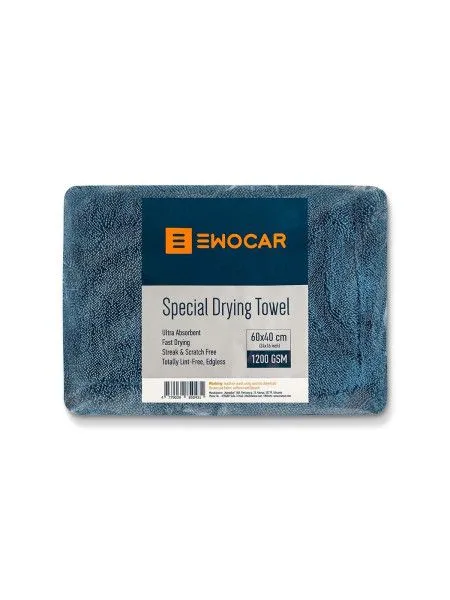 EWOCAR  Special Drying Towel Dark Grey 1200 GSM