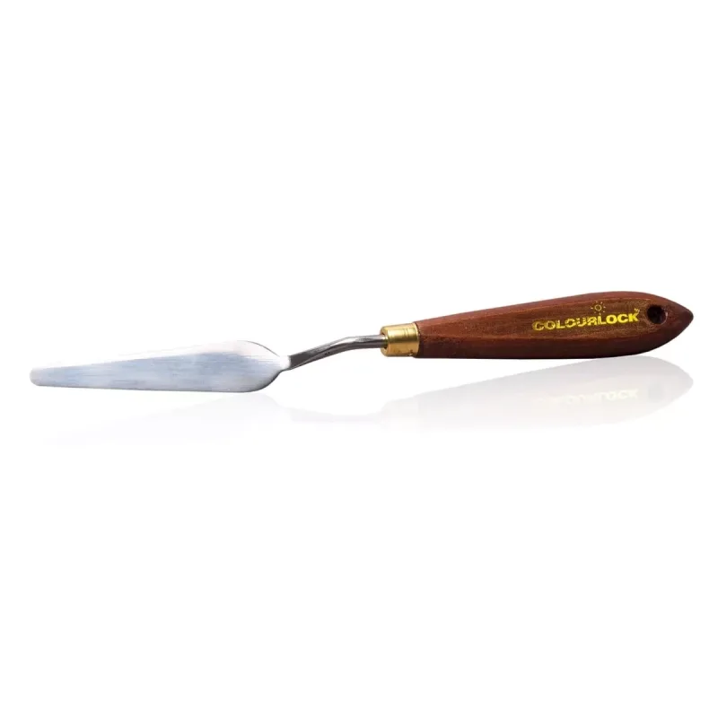 Herramienta espátula Colourlock larga con mango de madera