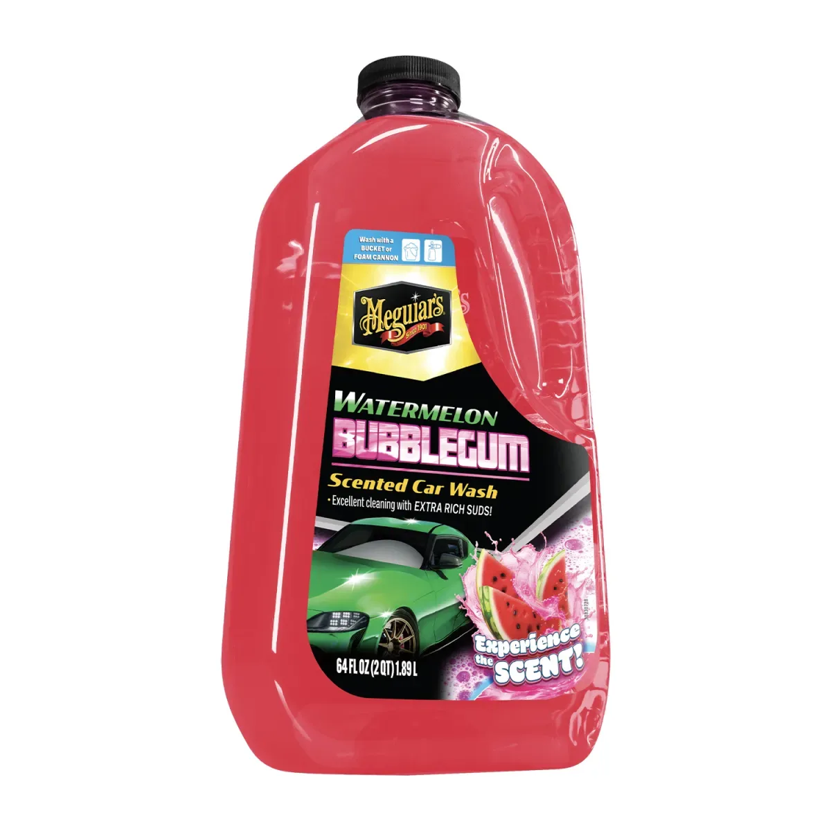 Meguiar's Meguiars Watermelon Bubblegum Scented Car Wash & Espuma de prelavado 1,89 L ampliado