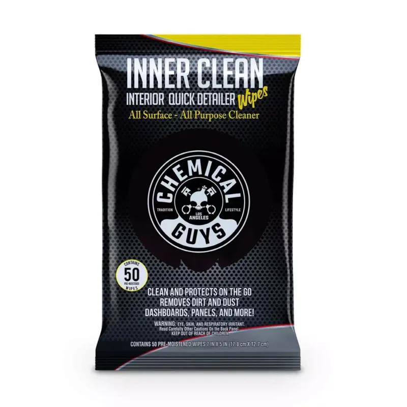 Paños para interior Quick Detailer de Chemical Guys, 50 unidades