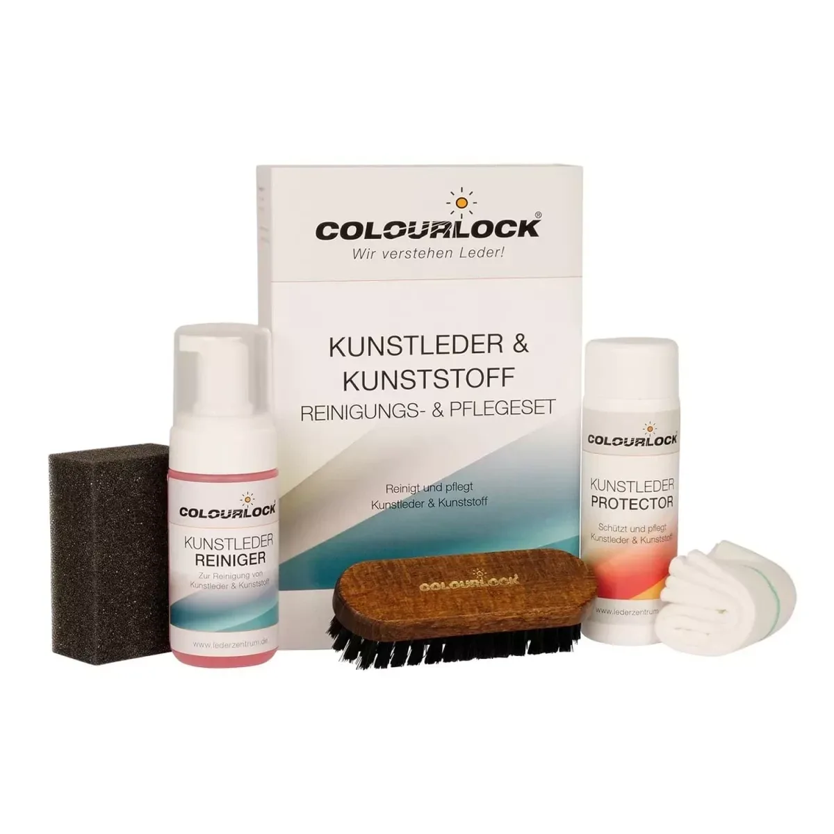 Colourlock Set de cuidado de piel sintética pequeño ampliado
