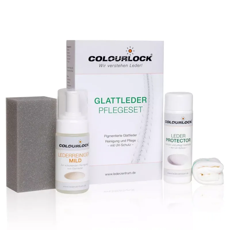 Set para el cuidado del cuero liso Colourlock suave