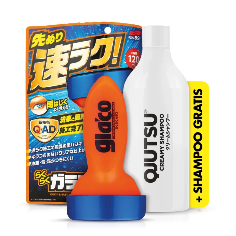 Soft99 Glaco QAD + Qjutsu Creamy Shampoo Gratis