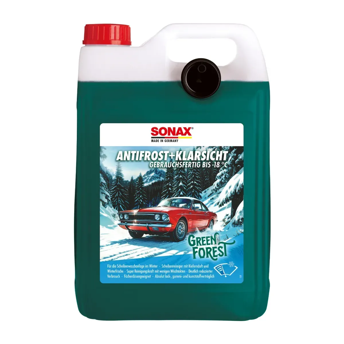 SONAX AntiFrost+ClearView hasta -18 °C Green Forest 5 L ampliado