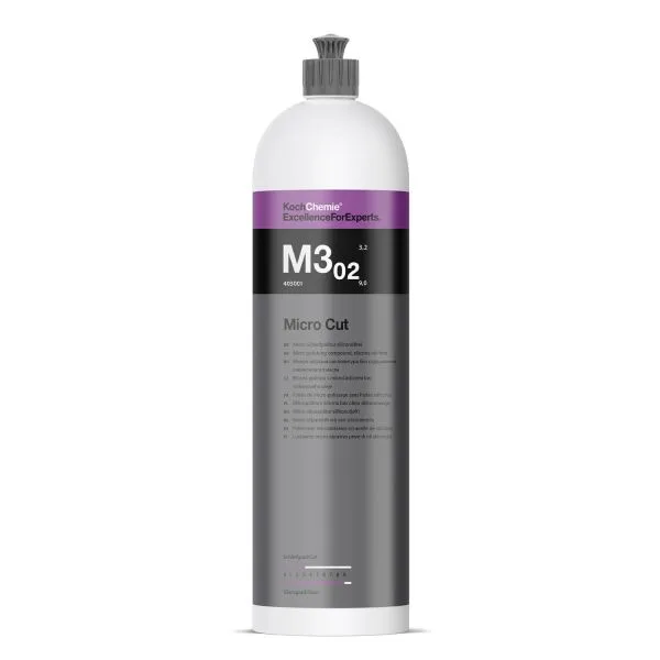 Koch Chemie Micro Cut M3.02 — Pulimento de acabado antihologramas para pinturas oscuras ampliado