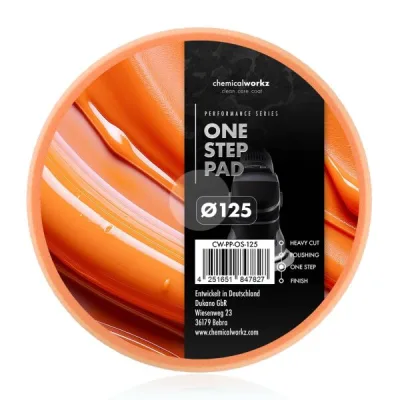 ChemicalWorkz One Step Performance Pad 125mm naranja
