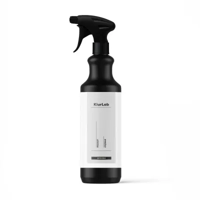 Kiurlab botella vacía con cabeza de pulverización vista transparente 1 l