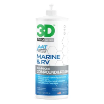 3D Car Care 3D Marine & RV All-in-One Gel-Coat Compound & Polish