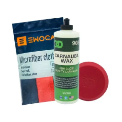 3D Car Care Carnauba Wax - Car protection bundle