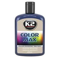K2 Auto Care Barvna pasta z voskom za prekrivanje prask, K2 Color Max 200ml Temno modri