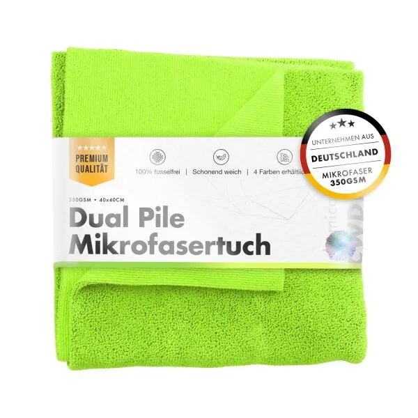 ChemicalWorkz Toallero de doble pile 350GSM verde 40 cm ampliado