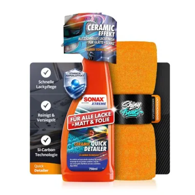 SONAX XTREME sellador set Ceramic QuickDetailer + paño (2 piezas)