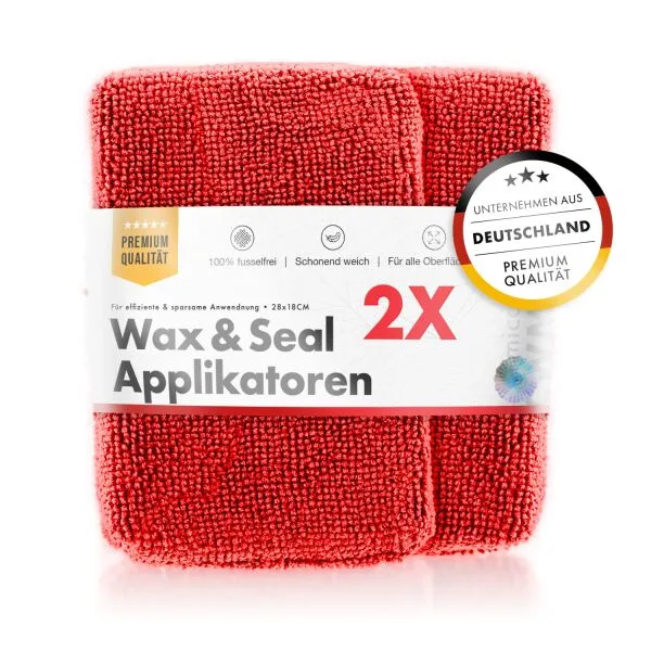 ChemicalWorkz Microfiber Waxing/Sealant Applicator rojo ampliado