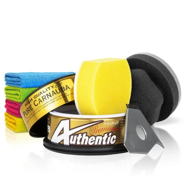 Soft99 cera Set Authentic Premium + accesorios (6 piezas)