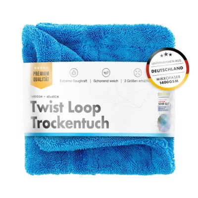 ChemicalWorkz Shark Twisted Loop Towel 1400GSM azul paño de secado