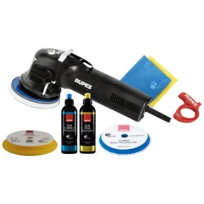 RUPES BigFoot LHR 12E Duetto pulidora excéntrica kit básico, 8 piezas