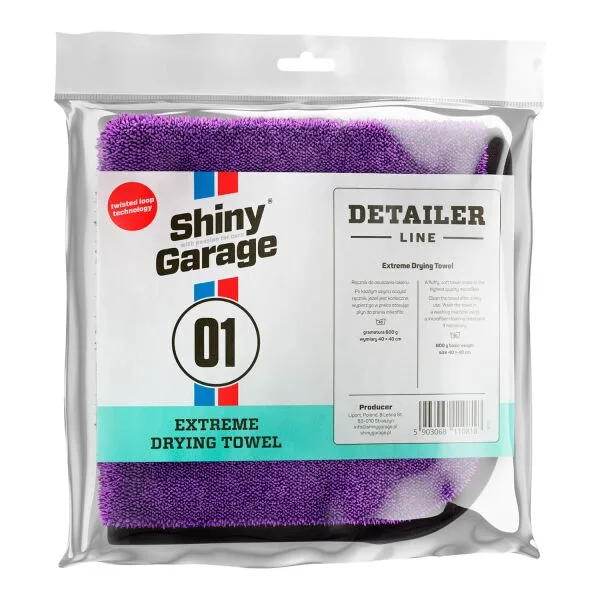 Shiny Garage Extreme Toalla de secado XS V2.0 600GSM ampliado