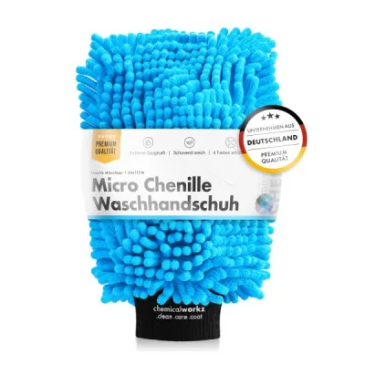 ChemicalWorkz Chenille Guante de lavado azul