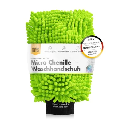 ChemicalWorkz Chenille Guante de lavado verde