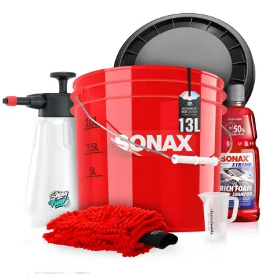 SONAX cubo de lavado-Set 13L RichFoam + accesorios (8 piezas)