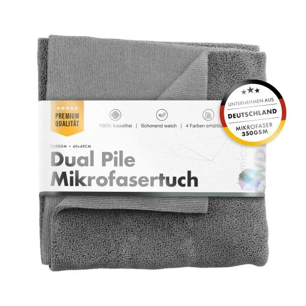 ChemicalWorkz Toalla de doble pile 350GSM gris 40 cm ampliado