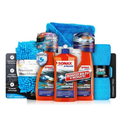 SONAX XTREME sellador set Ceramic + champú + accesorios (7 piezas)