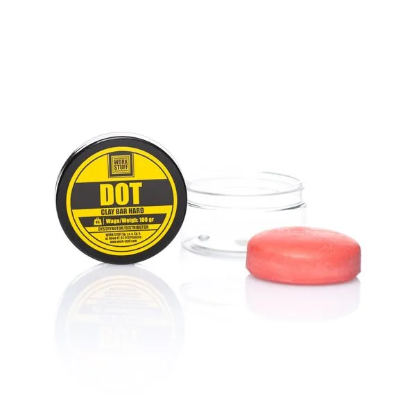 Work Stuff DOT Hard Clay Bar Reinigungsknete rojo