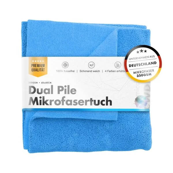 ChemicalWorkz Toalla de doble pile 350GSM azul 40 cm ampliado