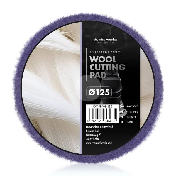 ChemicalWorkz Wool Cutting Perfomance Pad 125 mm