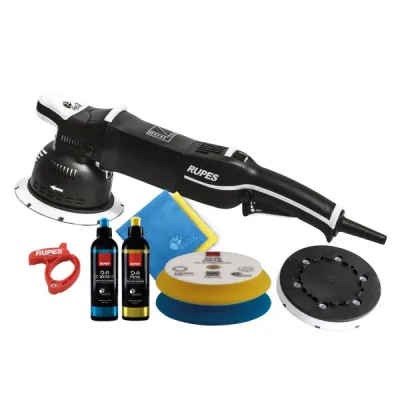 RUPES BigFoot LK 900E Zwangs-pulidora excéntrica kit básico, 10 piezas