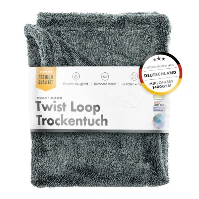 ChemicalWorkz Shark Twisted Loop Towel 1400GSM gris paño de secado