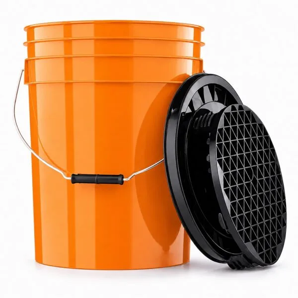 ChemicalWorkz cubo de lavado Set 20 Liter Orange + Basic accesorios negro (3 piezas) ampliado