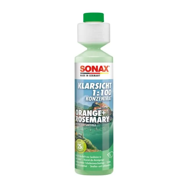 SONAX KlarSicht 1:100 Konzentrat Orange+Rosemary 250 ml ampliado