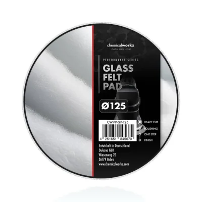 ChemicalWorkz Glass Felt Perfomance Pad 125 mm