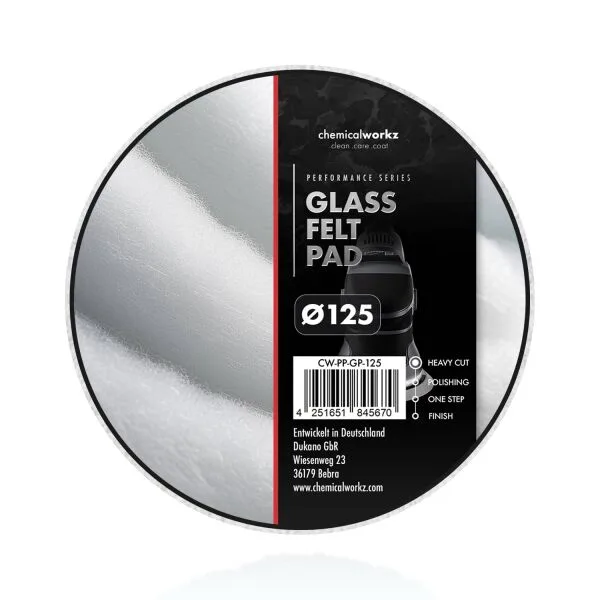 ChemicalWorkz Glass Felt Perfomance Pad 125 mm