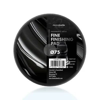 ChemicalWorkz Fine Finishing Performance Pad 75mm negro