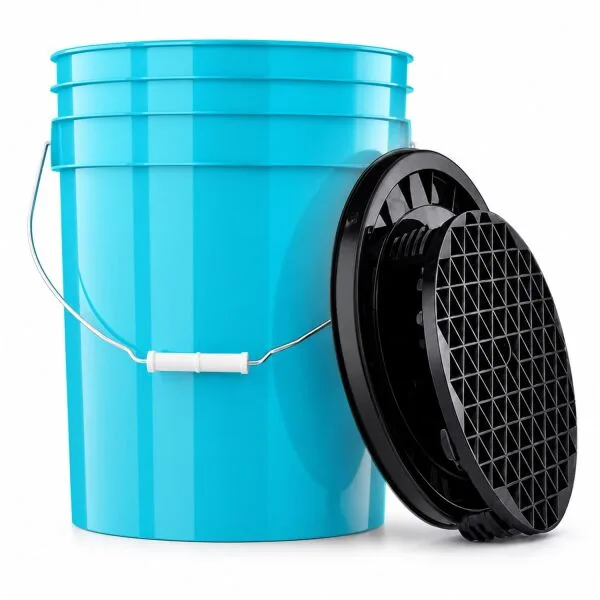 ChemicalWorkz cubo de lavado Set 20 Liter Türkis + Basic accesorios negro (3 piezas) ampliado